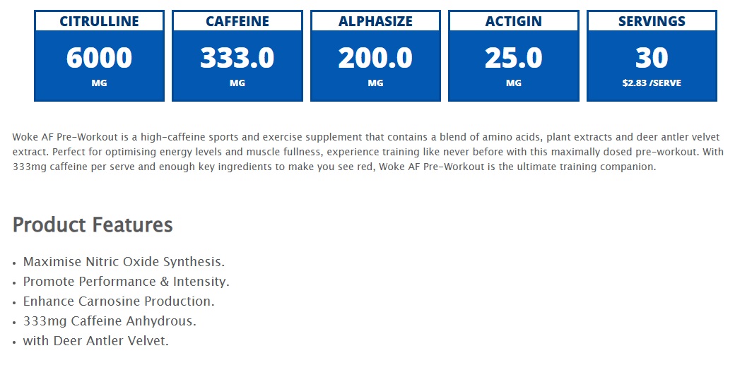 nutrition panel