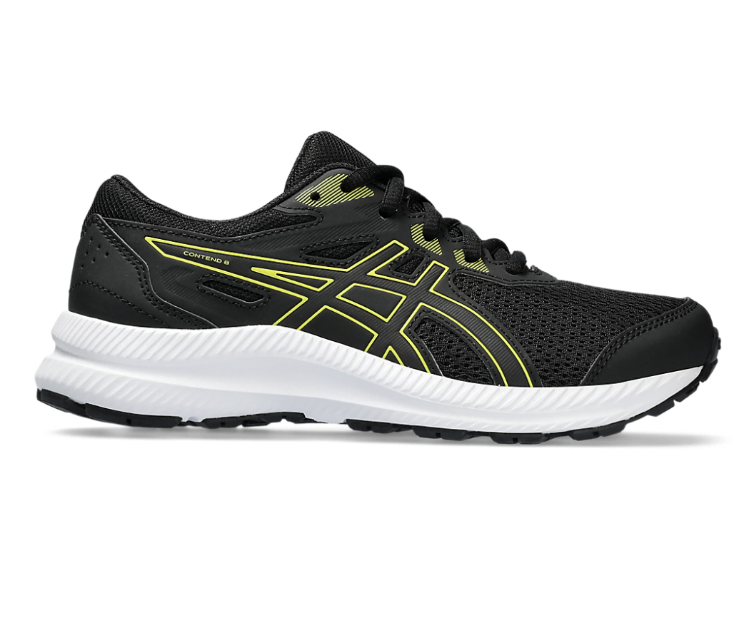 Asics Contend 8 GS | Kids | Black Bright Yellow