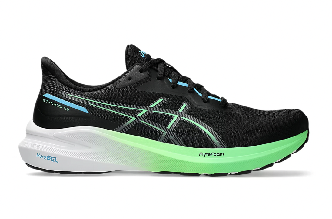 Asics GT-1000 13 | Mens | Black Digital Aqua