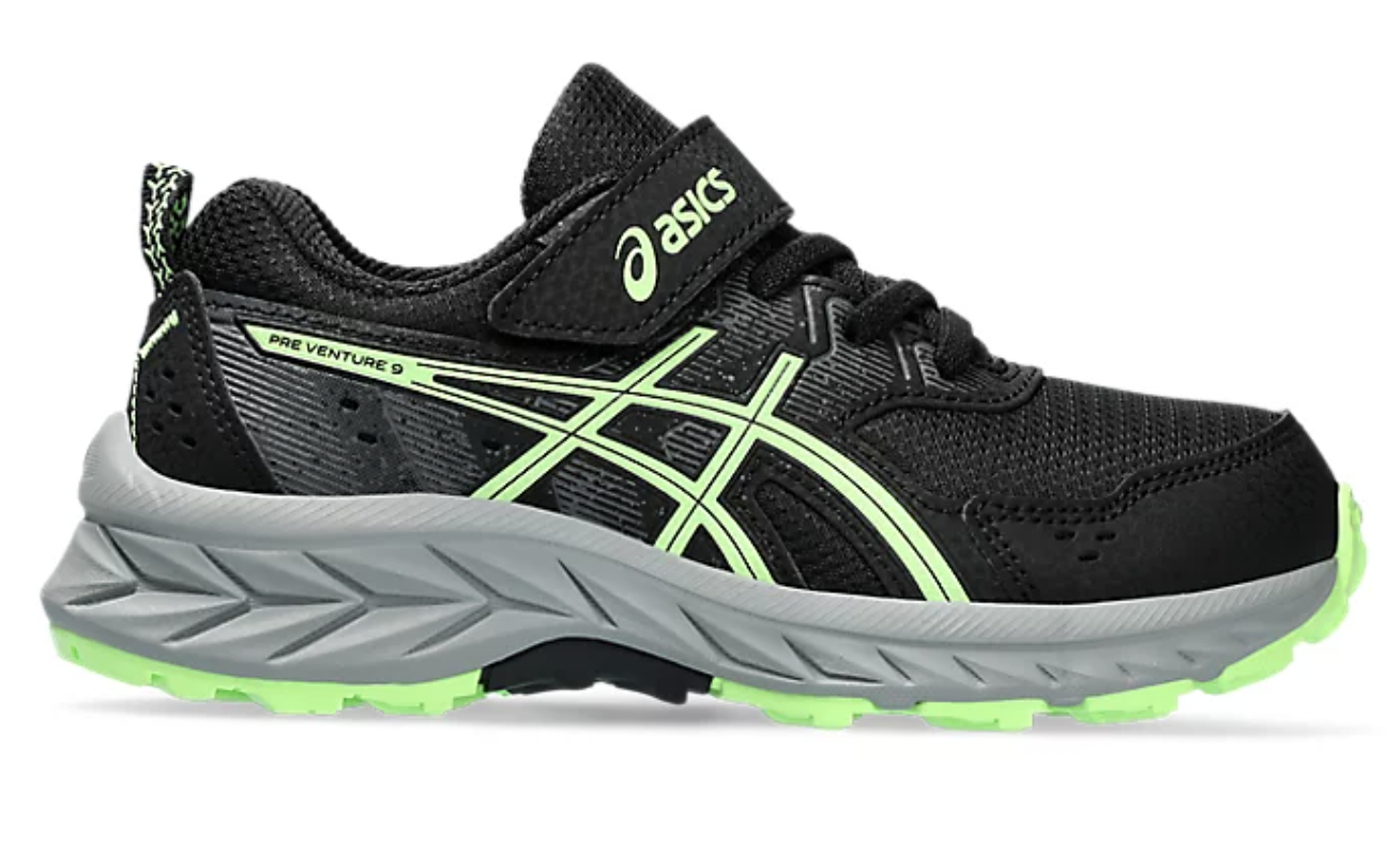 Asics Pre Venture 9 GS | Kids | Black Illuminate Green