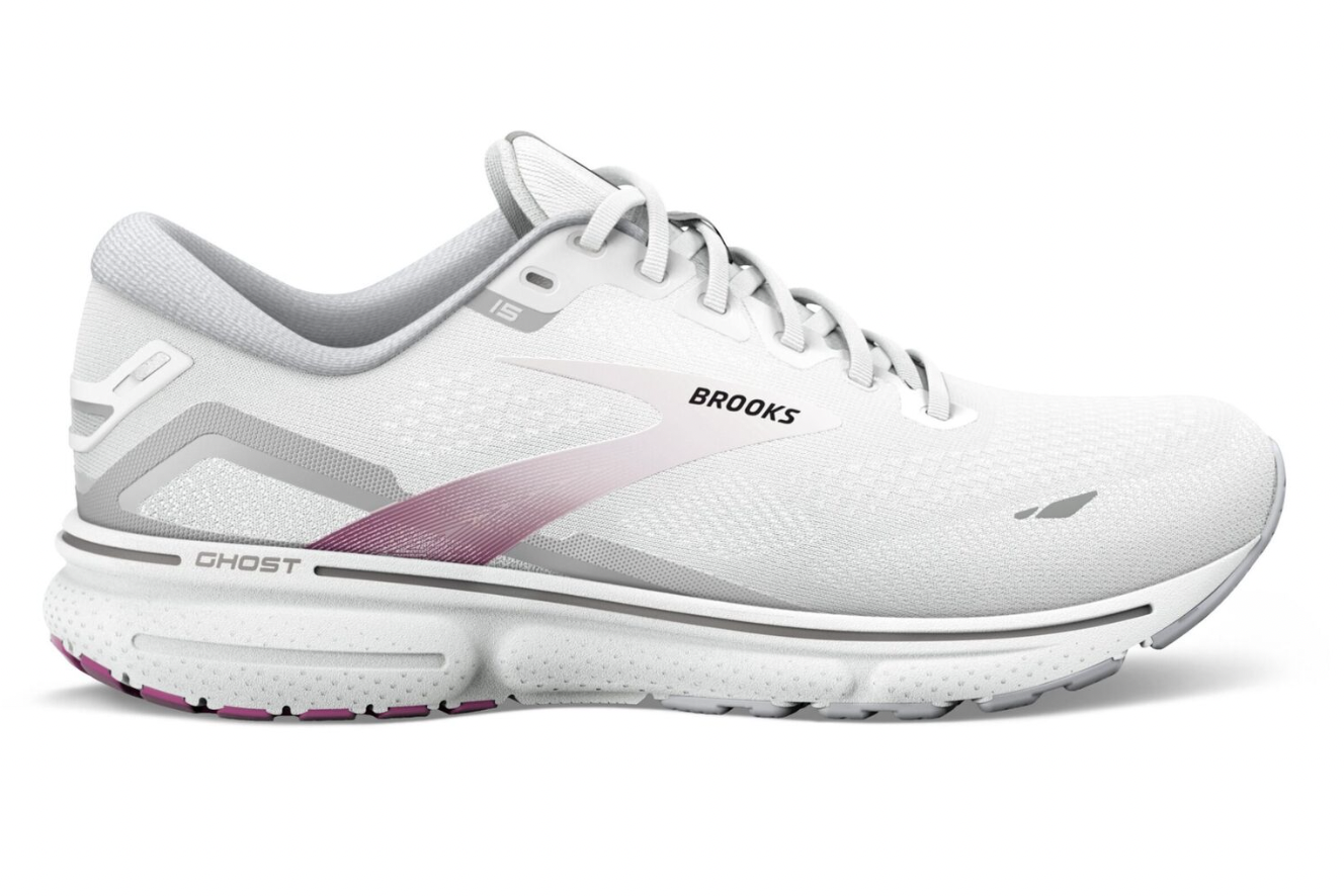 Brooks Ghost 15 | Womens | White Oyster Viola