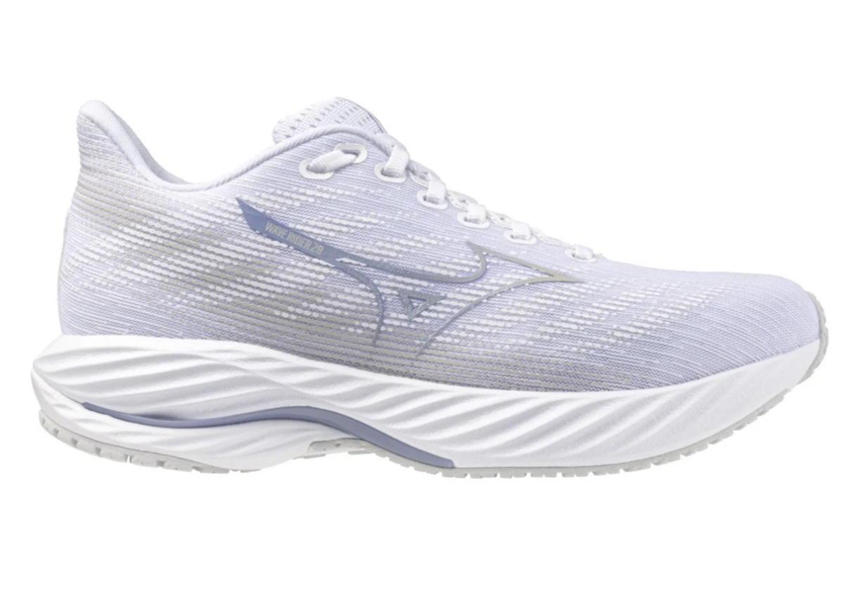 Mizuno Wave Rider 28 | Womens | White Cloud Purple