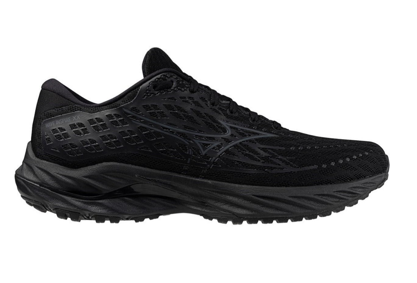 Mizuno Wave Inspire 20 2E | Mens | Black Metallic Gray Black