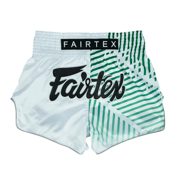 Fairtex BS1923 Racer White Muay Thai Shorts
