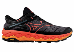 Mizuno Wave Mujin 10 | Mens | Black Cayenne Nasturium