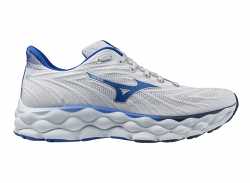 Mizuno Wave Sky 8 | Mens | Grey Laser Blue Mugen Blue