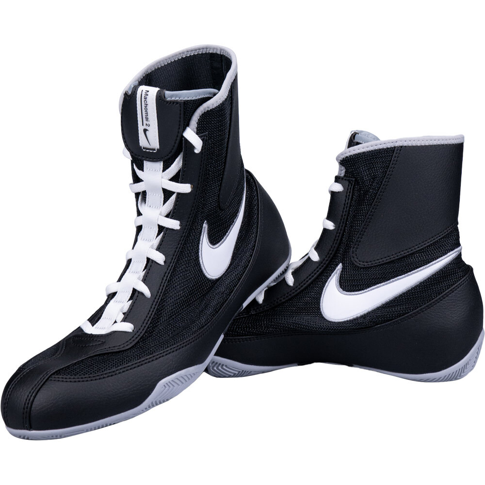 Nike Machomai 2 Boxing Shoes Black/White-Wolf Grey