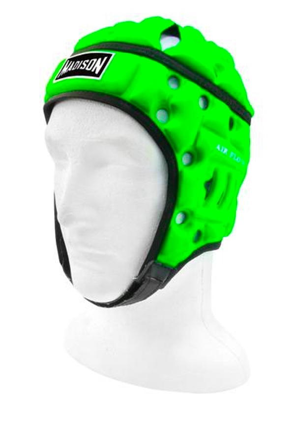 Madison Air Flo Neon Headgear Neon Green [Size: Youth53cm]